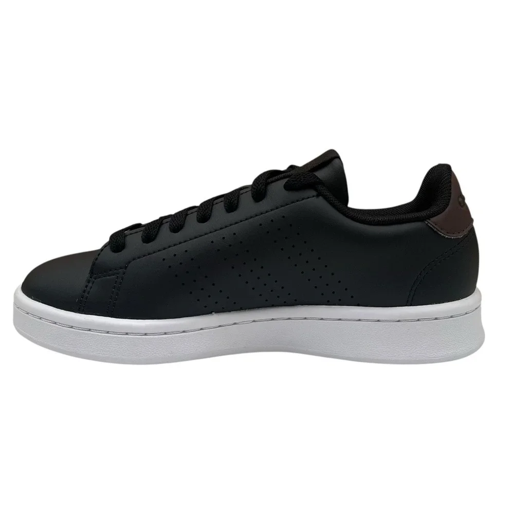 Adidas Advantage Mens Youth Big Boys Casual Low Top Sneaker Size 3.5 Black/Brown